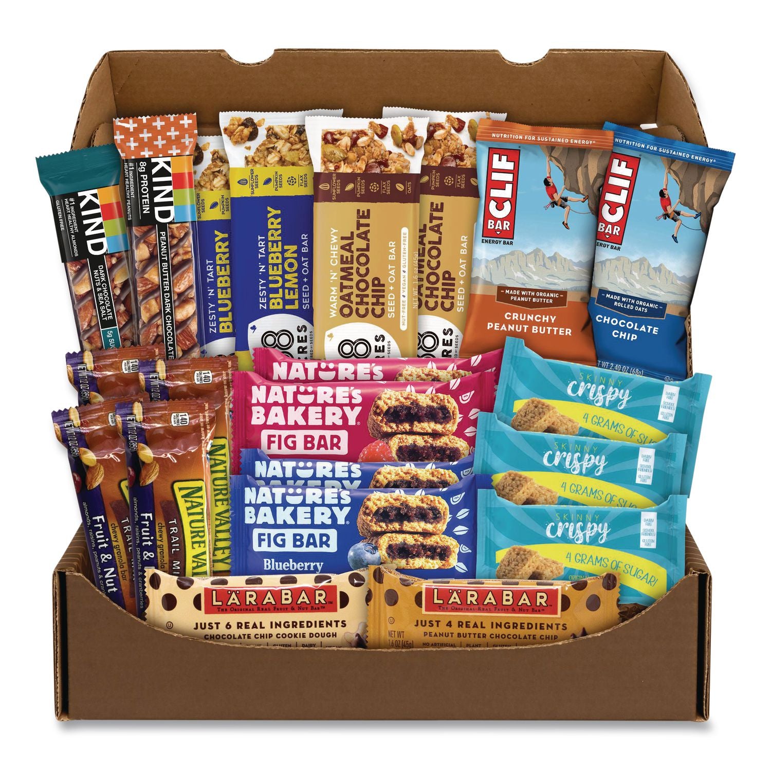 Healthy Snack Bar Box, 23 Assorted Snacks/Box, Ships in 1-3 Business Days