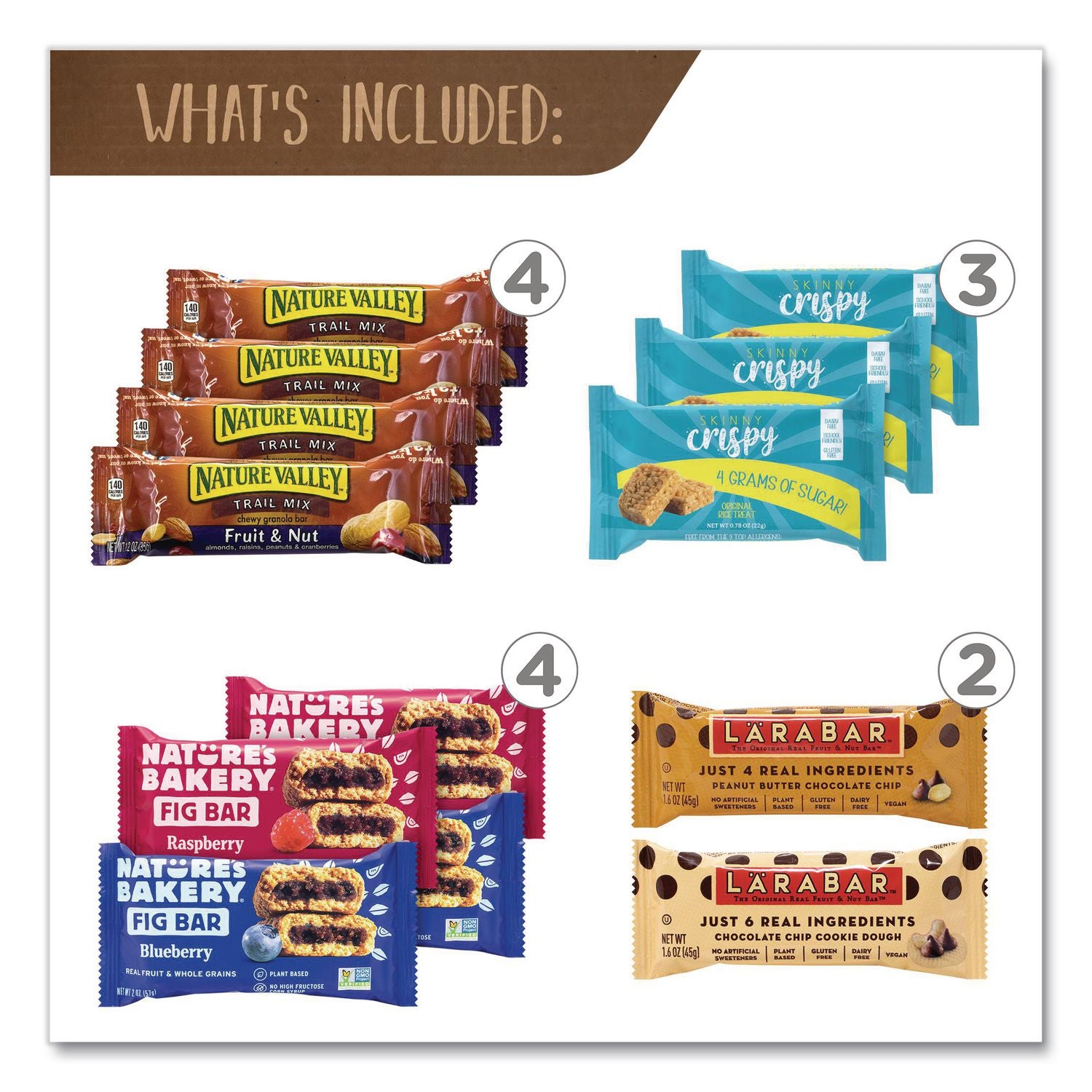 Healthy Snack Bar Box, 23 Assorted Snacks/Box, Ships in 1-3 Business Days