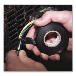 Pro Electrical Tape, 1" Core, 0.75" x 50 ft, Black, 3/Pack