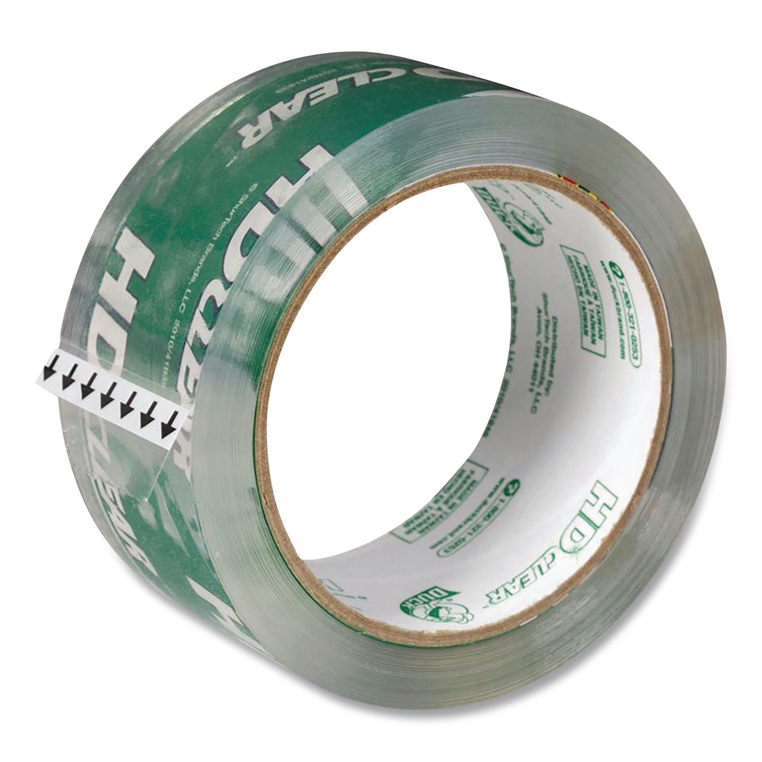 Heavy-Duty Carton Packaging Tape, 3" Core, 1.88" x 55 yds, Clear, 24/Pack