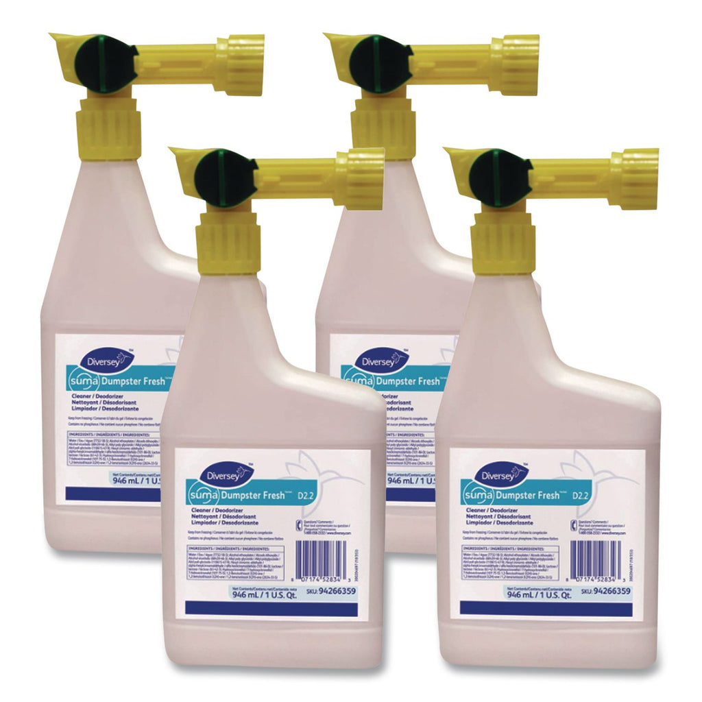 Dumpster Fresh, Floral, 32 oz Spray Bottle, 4/Carton