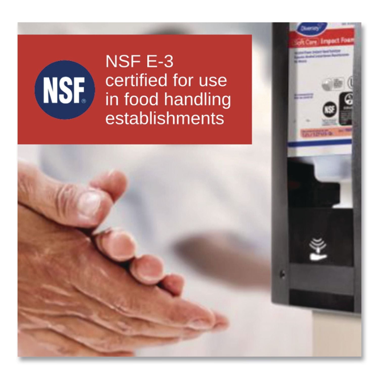 Soft Care Impact Foam Hand Sanitizer for IntelliCare Dispensers, 1,200 mL Cartridge, Alcohol Scent, 6/Carton