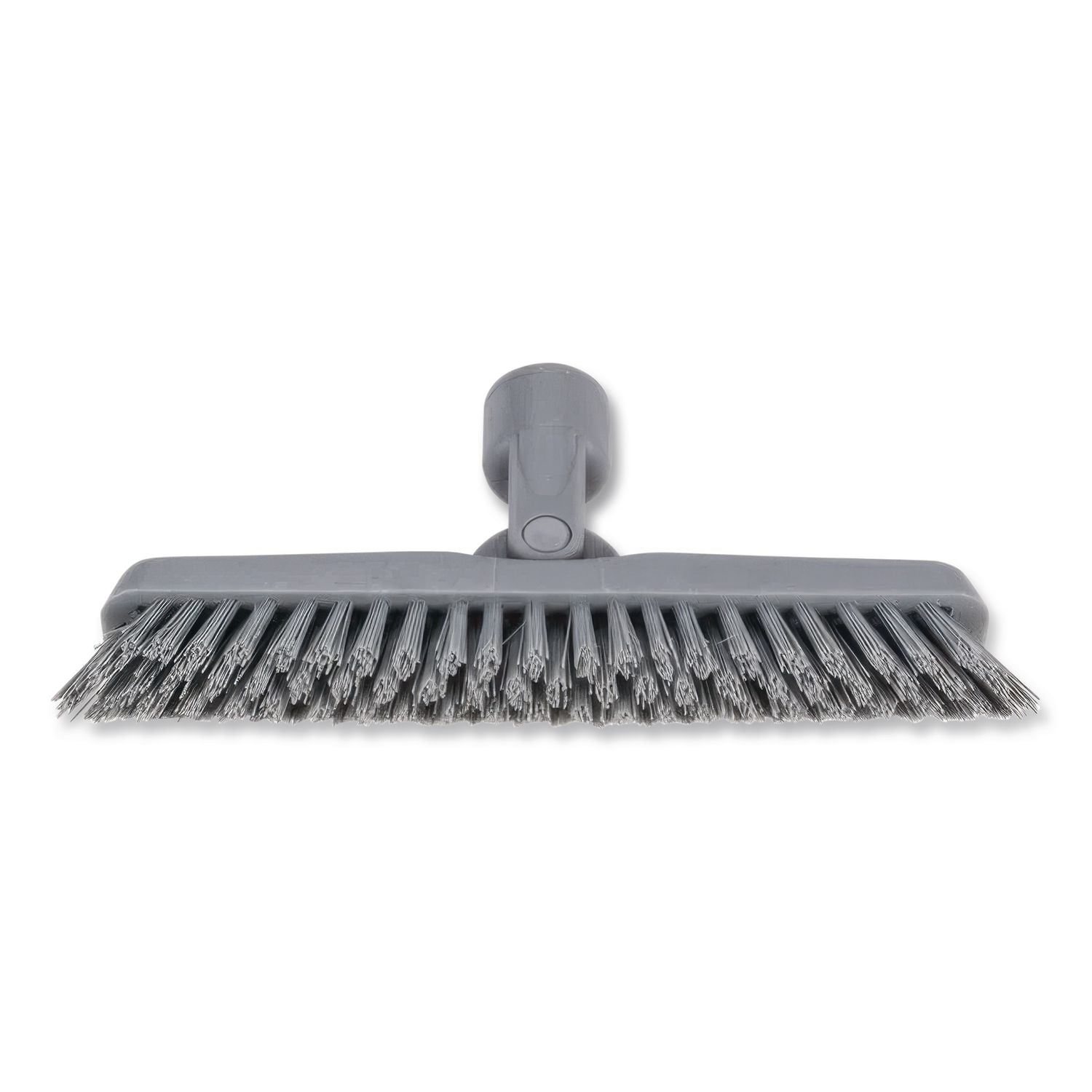 SmartColor Swivel Corner Brush, Black Polypropylene Bristles, 8.83" Brush, Gray Plastic Handle