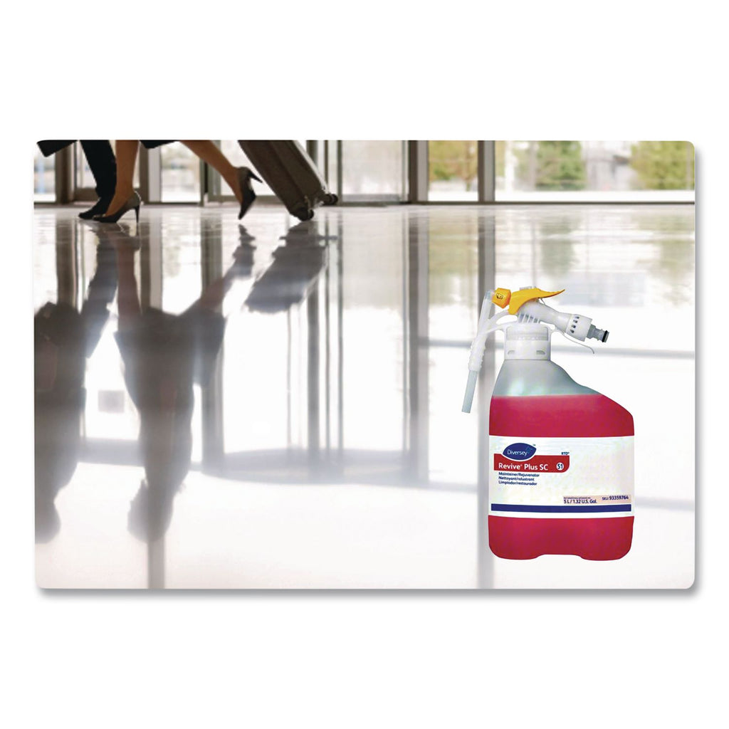 Diversey Floor Maintainer & Rejuvenator - 169.1 fl oz (5.3 quart) - Citrus Scent - 1 Each - Scratch Resistant - Red