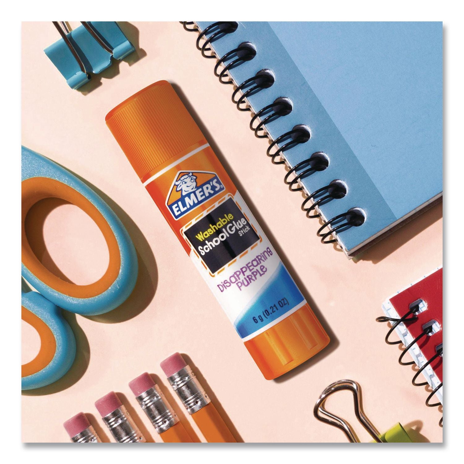 Disappearing Purple All Purpose Glue Sticks, 0.77 oz, Dries Clear, 30/Box