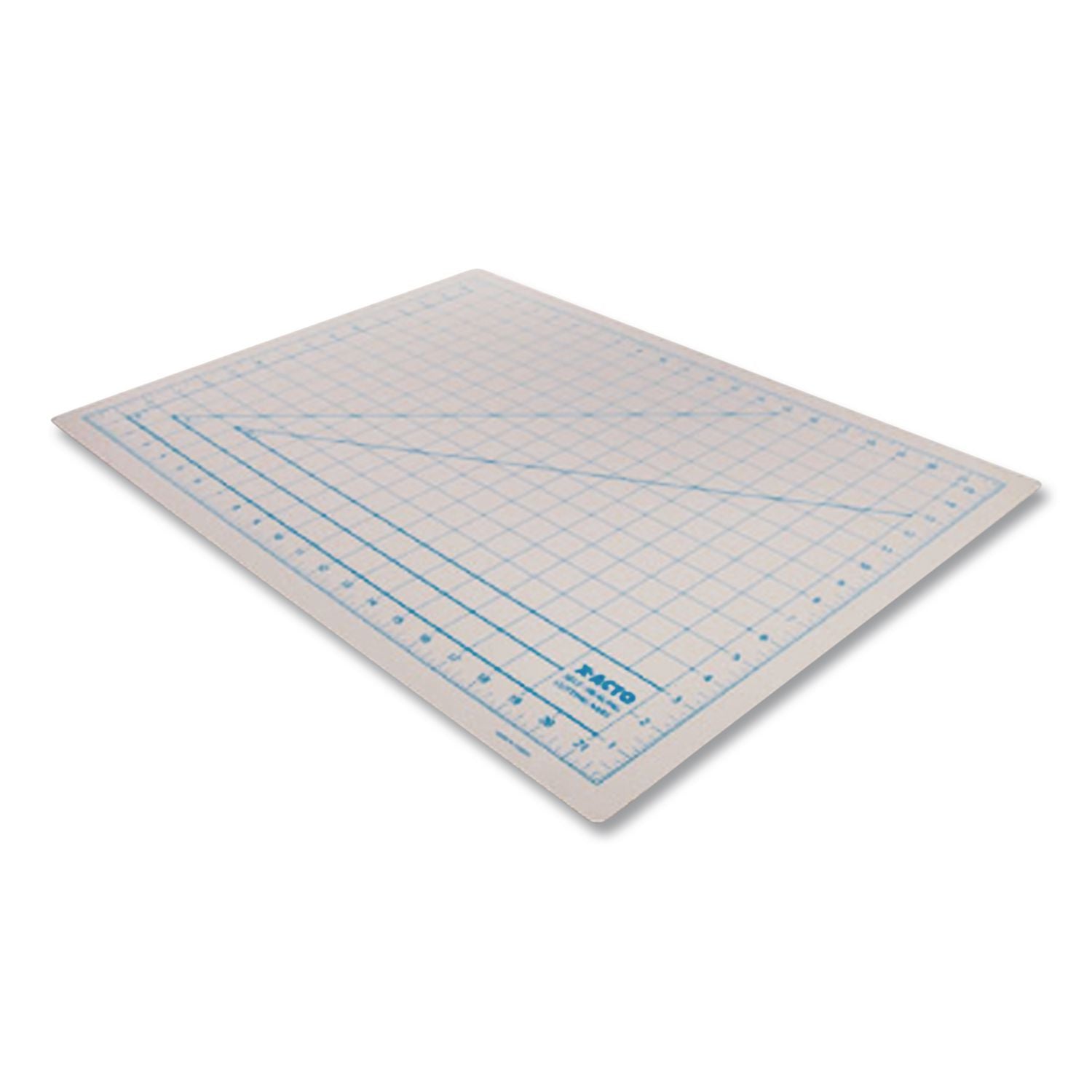 Self-Healing Cutting Mat, Nonslip Bottom, 1" Grid, 12 x 18, Gray