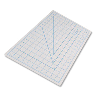 Self-Healing Cutting Mat, Nonslip Bottom, 1" Grid, 12 x 18, Gray