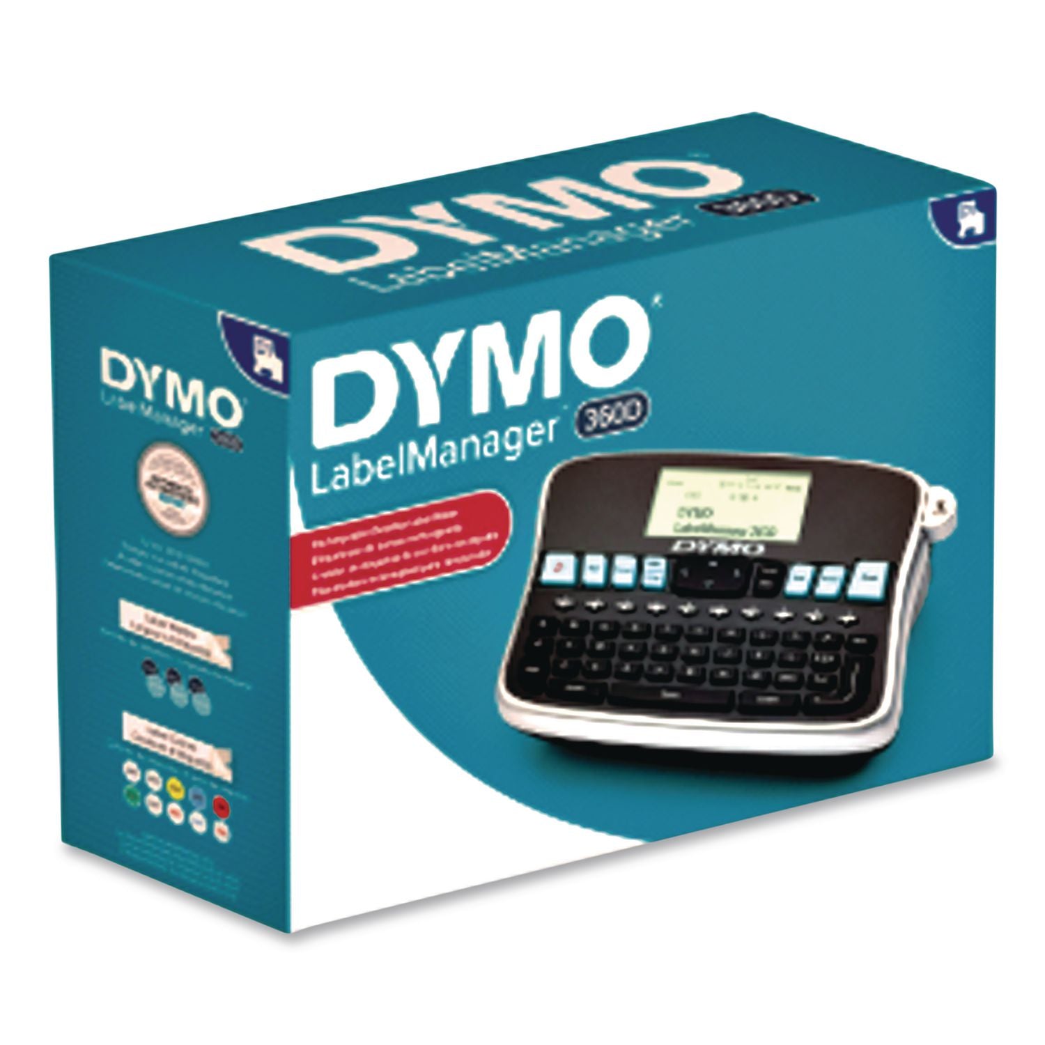 LabelManager 360D Label Maker, 2 Lines, 2.8 x 7.76 x 5.9