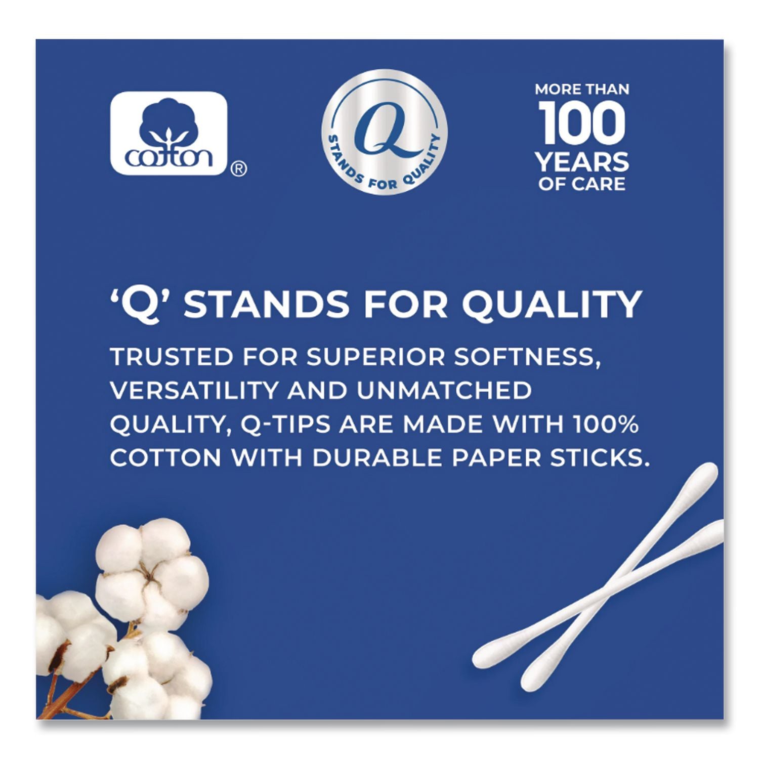 Cotton Swabs, Antibacterial, 300/Pack