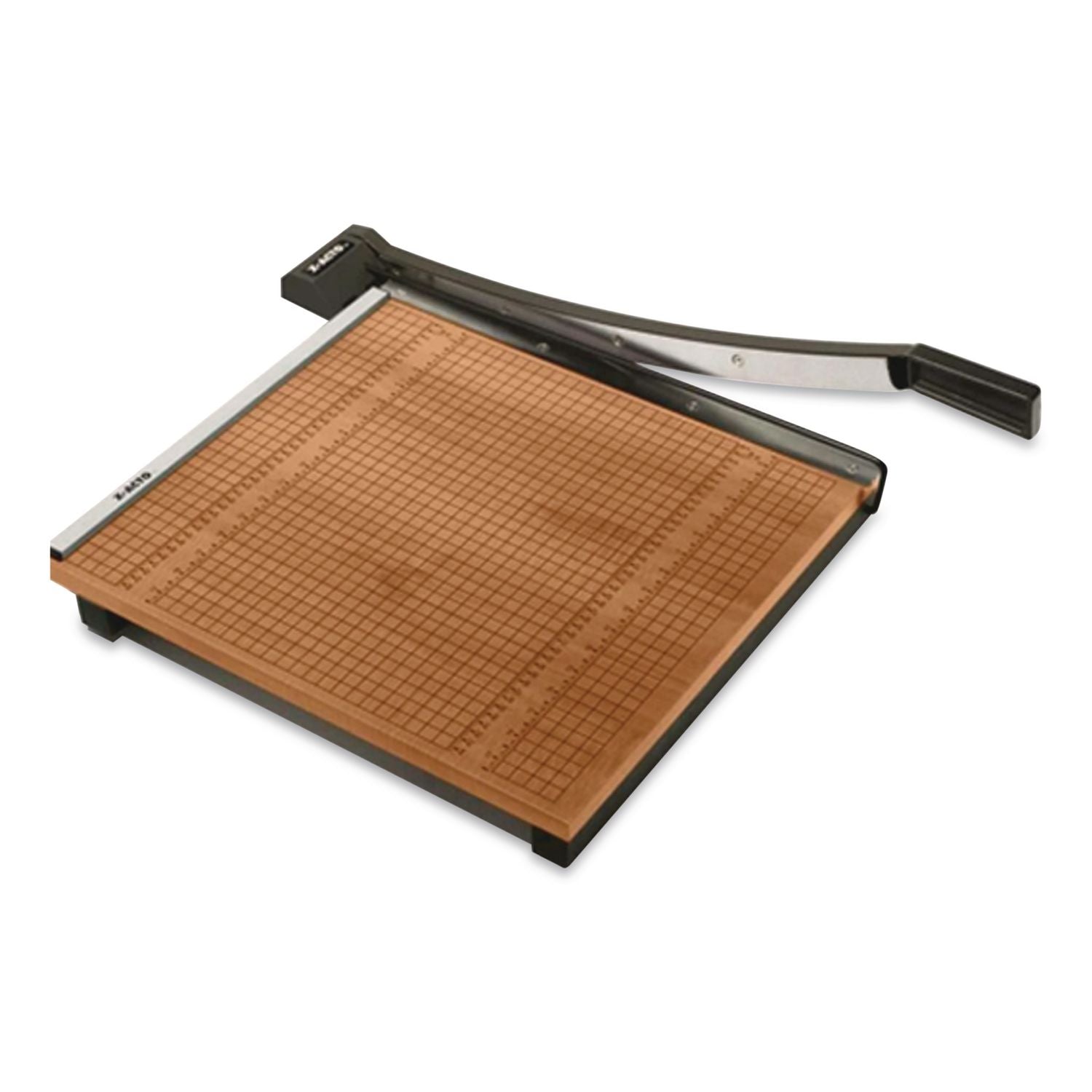 Square Commercial Grade Wood Base Guillotine Trimmer, 20 Sheets, 24" Cut Length, 24 x 24