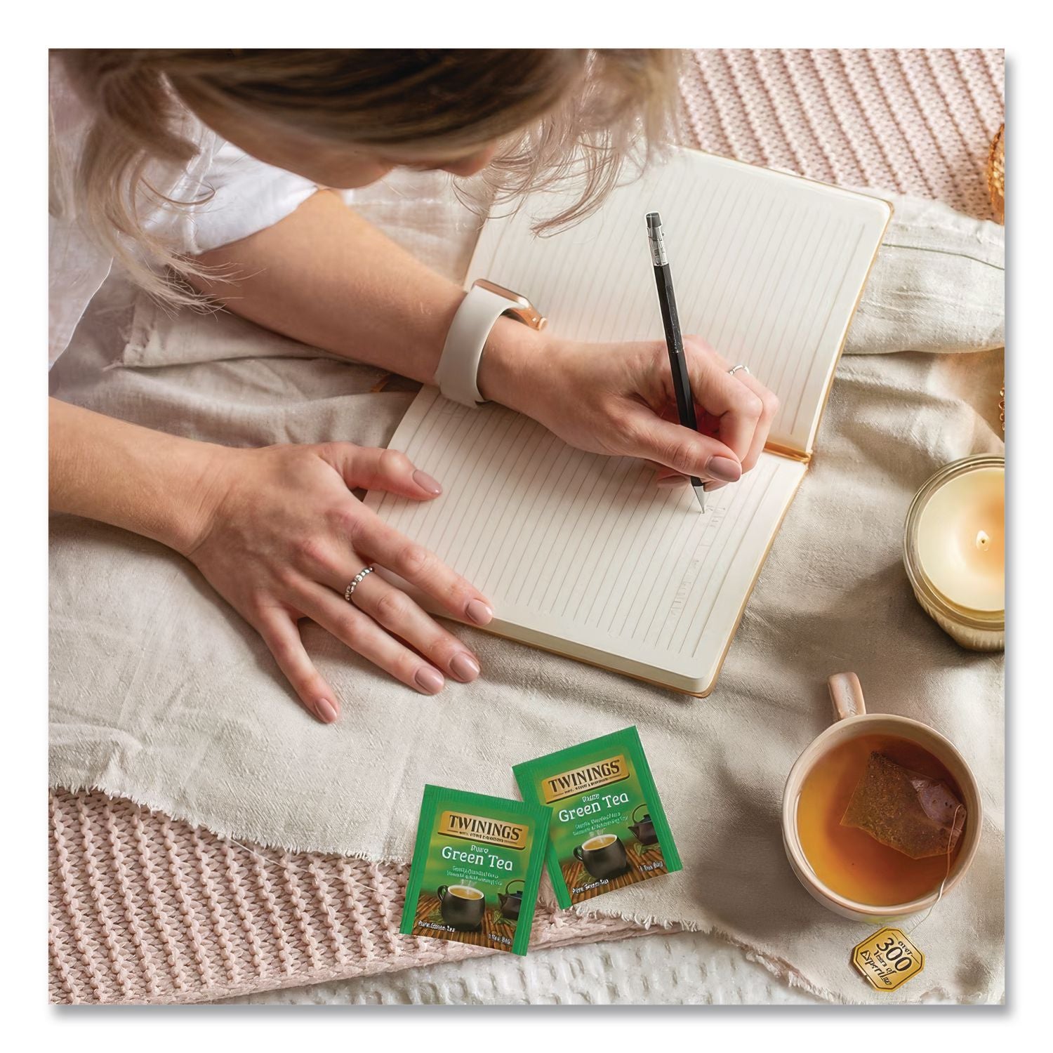Twinings of London 100% Natural Green Tea Bag - 25 Cup - 25 / Box