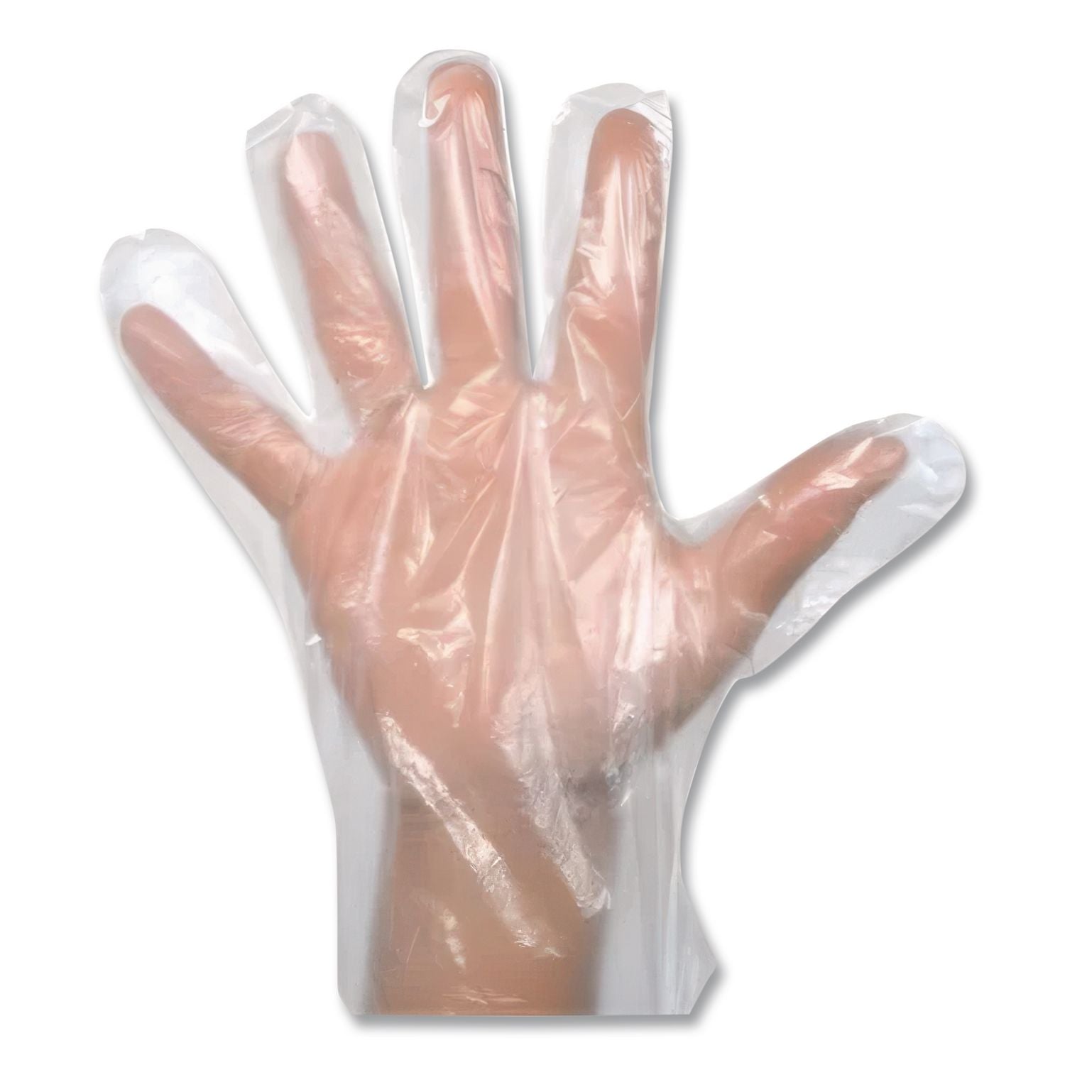 EconoFit Plus Powder-Free Polyethylene Gloves, Small, Clear, 200/Pack, 10 Packs/Carton