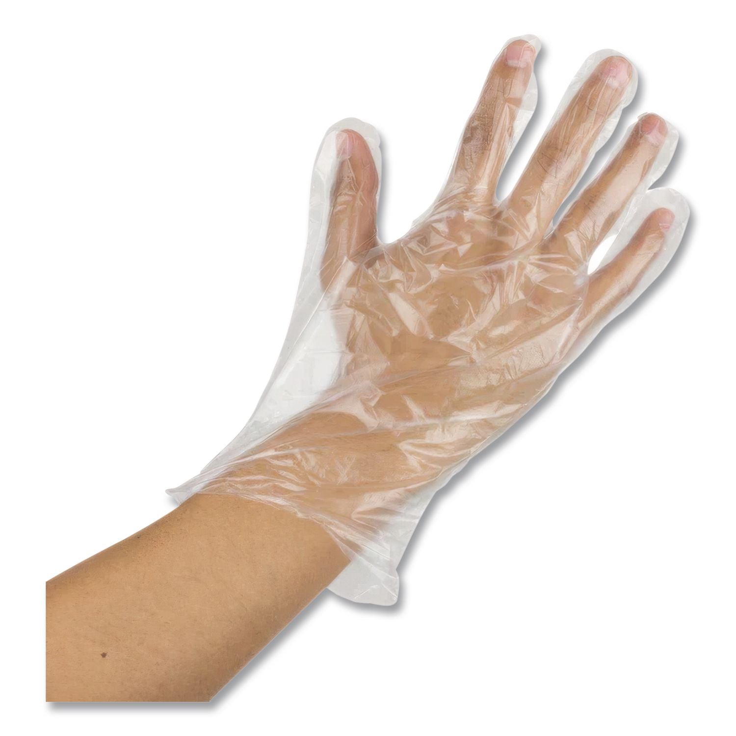 EconoFit Plus Powder-Free Polyethylene Gloves, X-Large, Clear, 200/Pack, 10 Packs/Carton