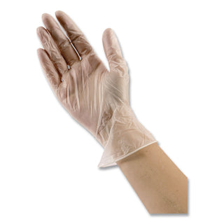 V5101 Series Latex-Free Powdered Vinyl Gloves, 3 mil, Small, Clear, 100/Box