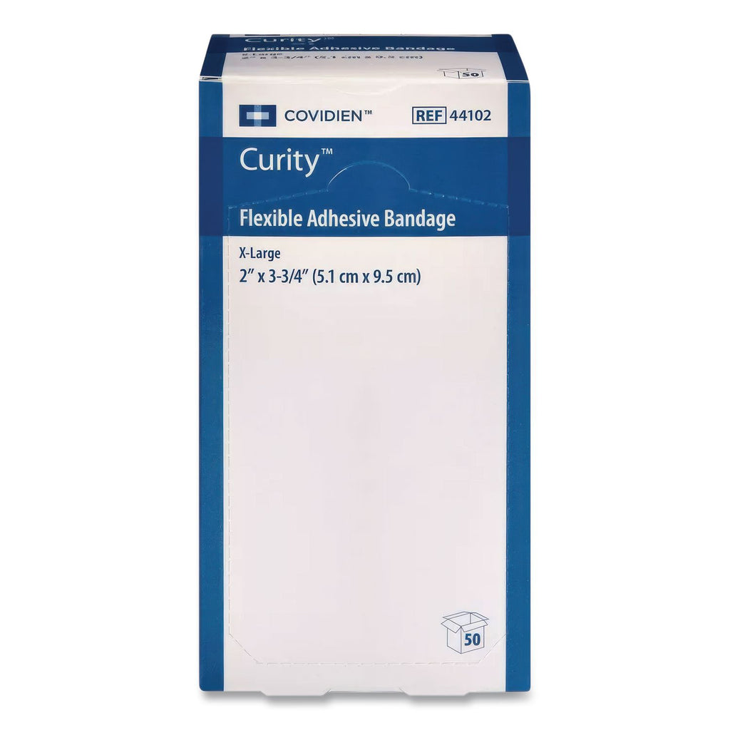Flexible Fabric Adhesive Bandages, Strip, 2 x 3, 50/Box