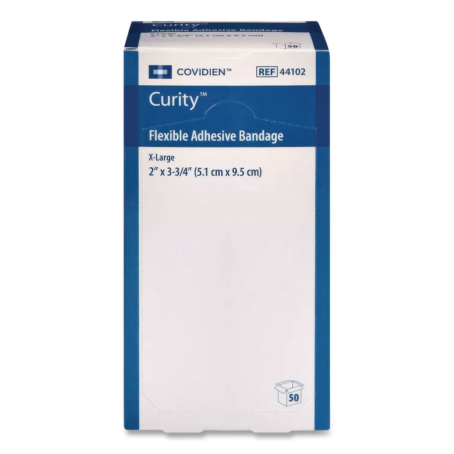 Flexible Fabric Adhesive Bandages, Strip, 2 x 3, 50/Box