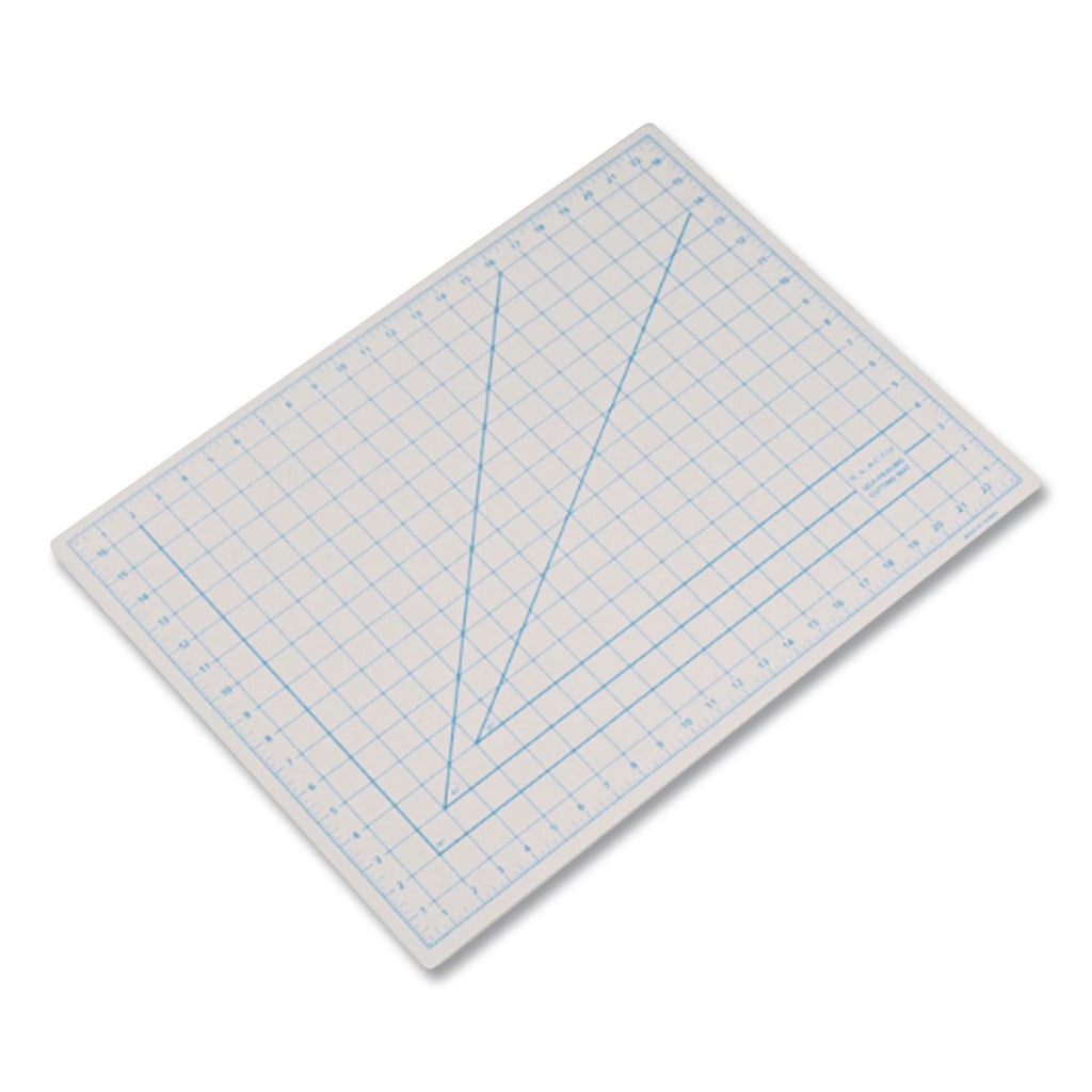 Self-Healing Cutting Mat, Nonslip Bottom, 1" Grid, 18 x 24, Gray