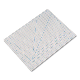 Self-Healing Cutting Mat, Nonslip Bottom, 1" Grid, 18 x 24, Gray