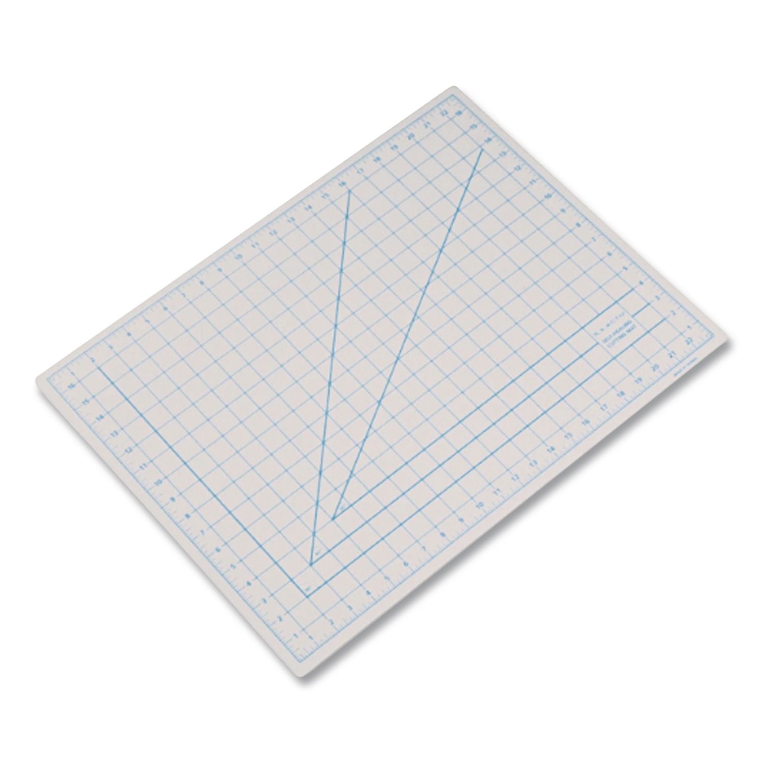 Self-Healing Cutting Mat, Nonslip Bottom, 1" Grid, 18 x 24, Gray