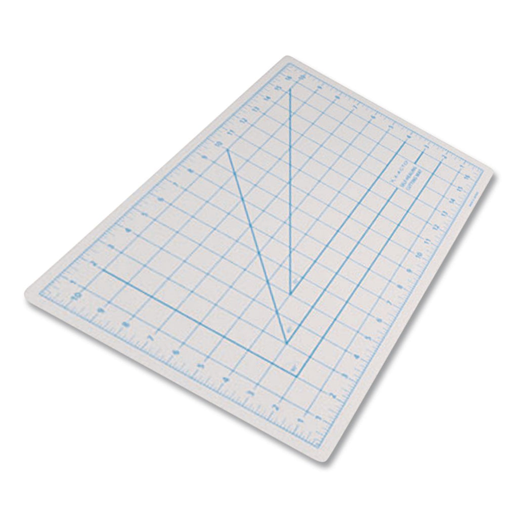 Self-Healing Cutting Mat, Nonslip Bottom, 1" Grid, 18 x 24, Gray