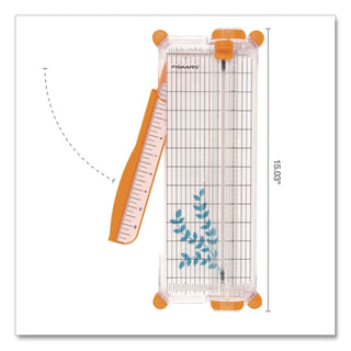 Personal Paper Trimmer, 7 Sheets, 12" Cut Length, Plastic Base, 5.5 x 14