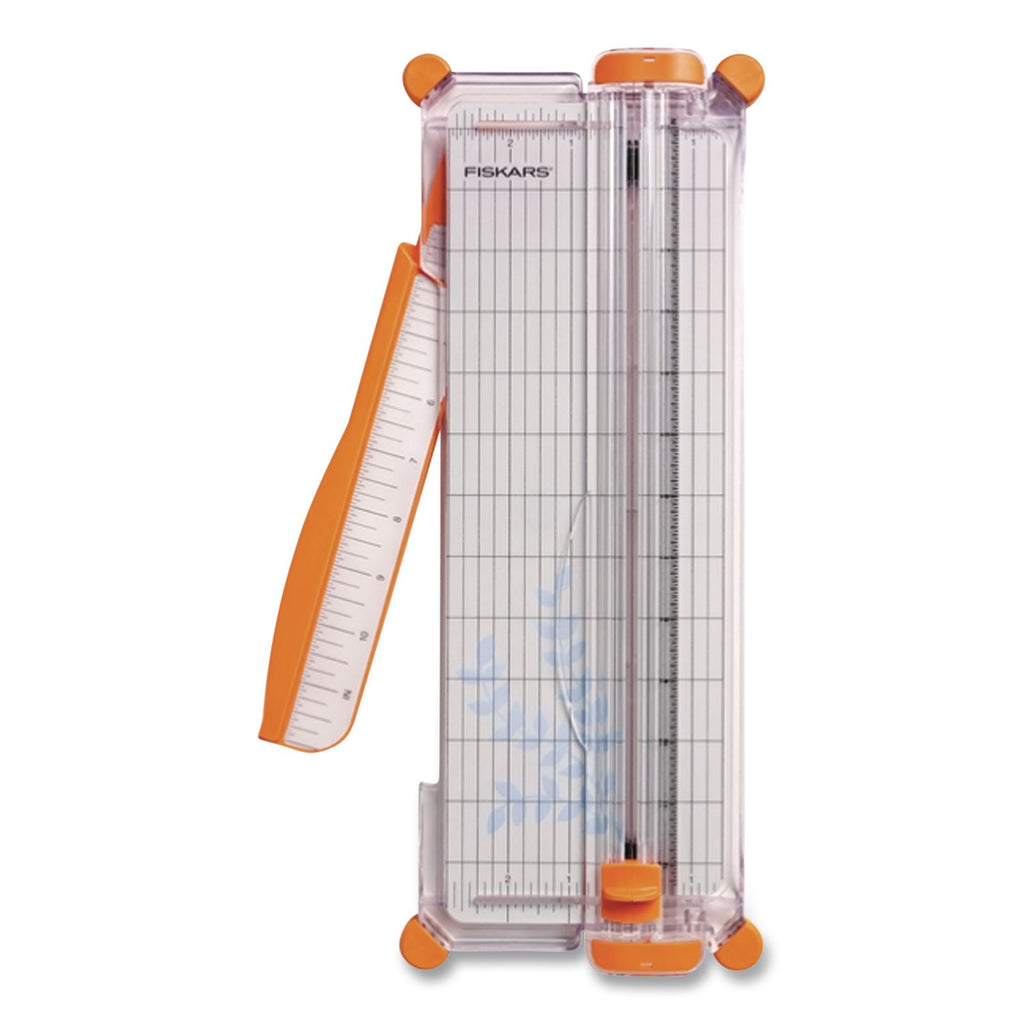 Personal Paper Trimmer, 7 Sheets, 12" Cut Length, Plastic Base, 5.5 x 14