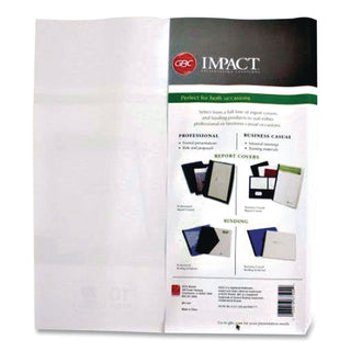 Slide 'n Bind Report Cover, Swing Clip, 8.5 x 11, Frosted/Clear, 10/Pack