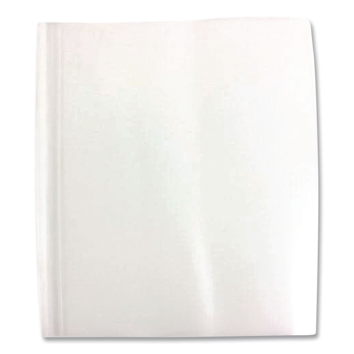 Slide 'n Bind Report Cover, Swing Clip, 8.5 x 11, Frosted/Clear, 10/Pack
