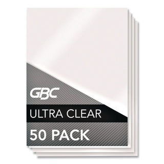 UltraClear Thermal Laminating Pouches, 5 mil, 9" x 11.5", Gloss Clear, 100/Box