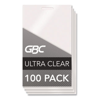 LongLife Thermal Laminating Pouches, 10 mil, 2.56" x 3.75", Gloss Clear, 100/Box