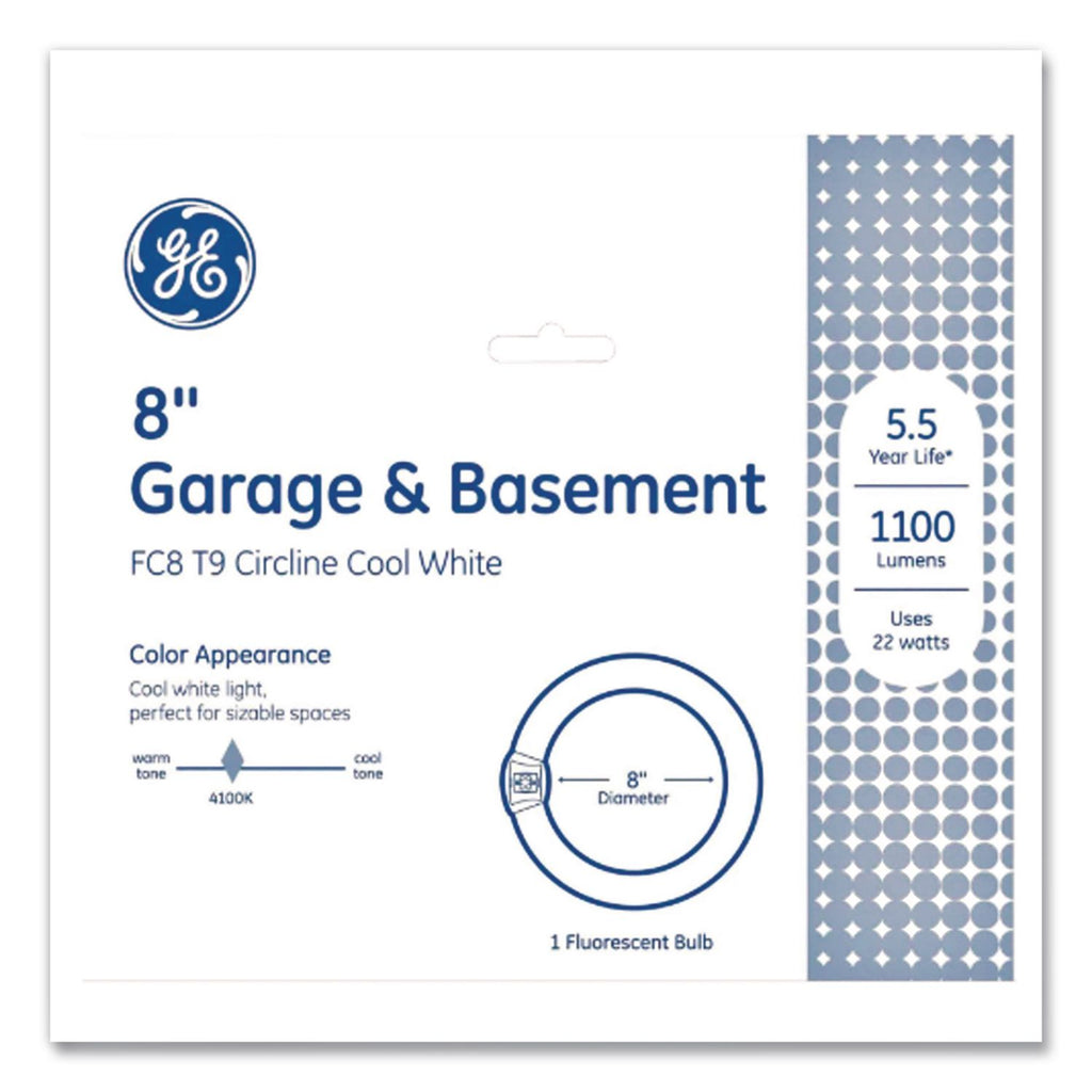T9 Circline Garage and Basement Fluorescent Bulb, 22 W, Cool White