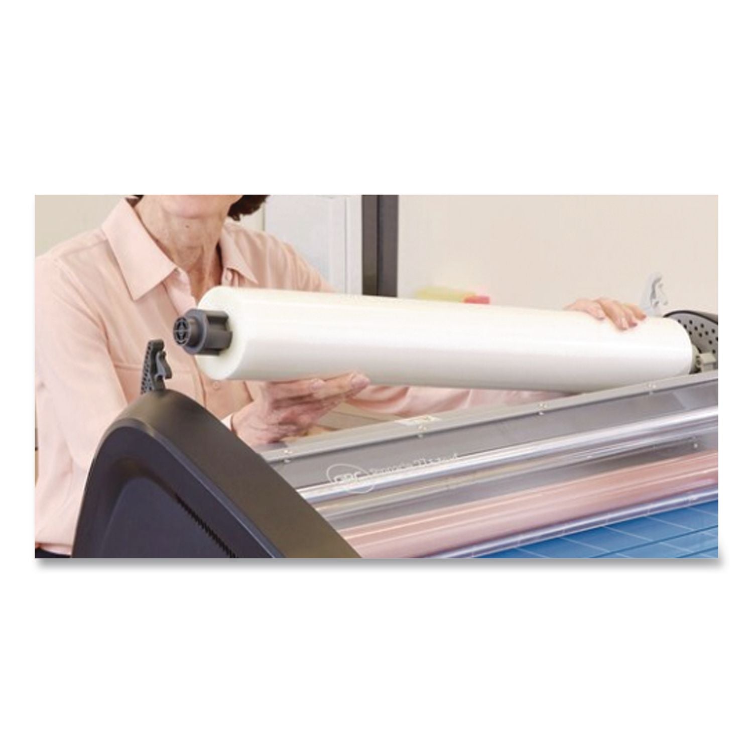 Pinnacle 27 EZLoad Roll Film, 3 mil, 25" x 250 ft, Gloss Clear