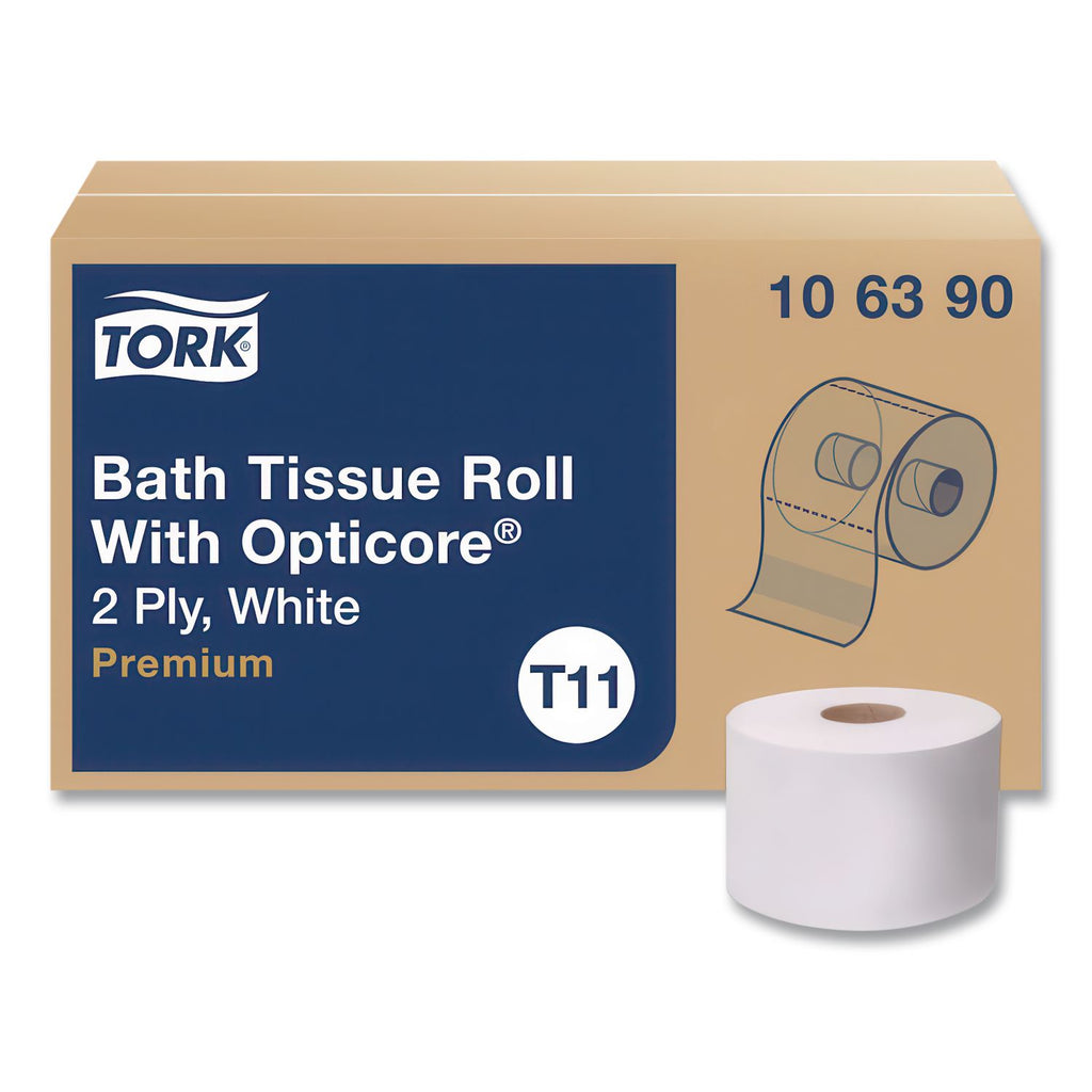 Premium Bath Tissue Roll with OptiCore, Septic Safe, 2-Ply, White, 800 Sheets/Roll, 36/Carton
