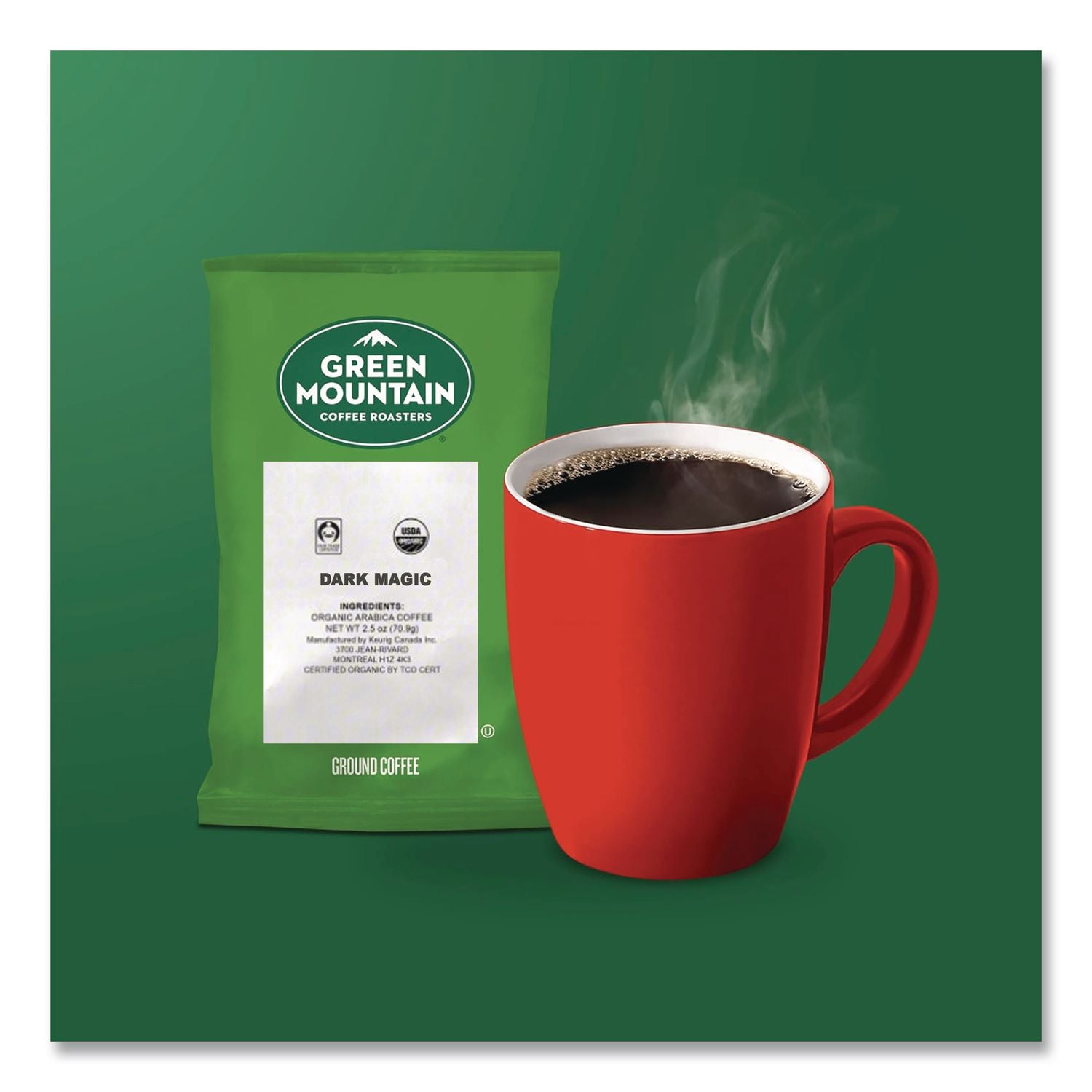Dark Magic Coffee Fraction Packs, 2.5 oz, 50/Carton
