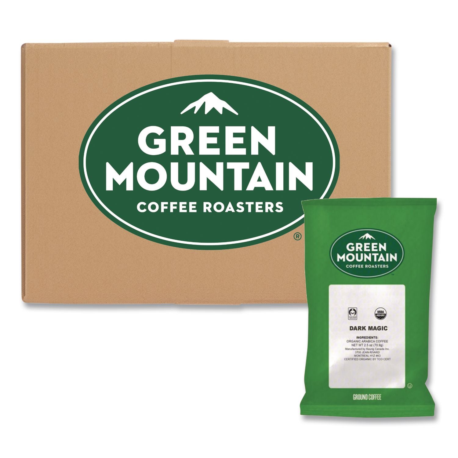 Dark Magic Coffee Fraction Packs, 2.5 oz, 50/Carton