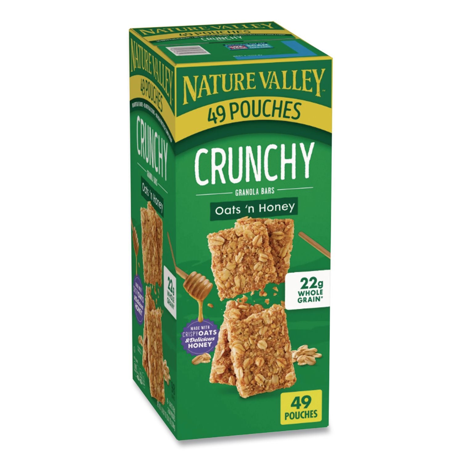 Granola Bars, Oats and Honey, 1.5 oz Bar, 49/Carton
