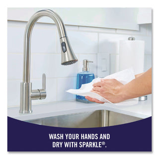 Pick-A-Size Perforated Kitchen Double Roll Towels with Thirst Pockets, 2-Ply, 11 x 6, White, 110 Sheets/Roll, 24 Rolls/Pack