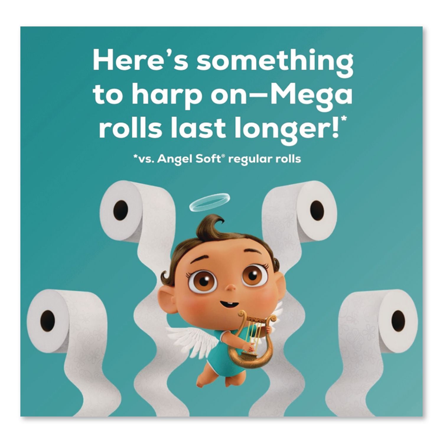 Mega Toilet Paper, Septic Safe, 2-Ply, White, 320 Sheets/Roll, 16 Rolls/Pack
