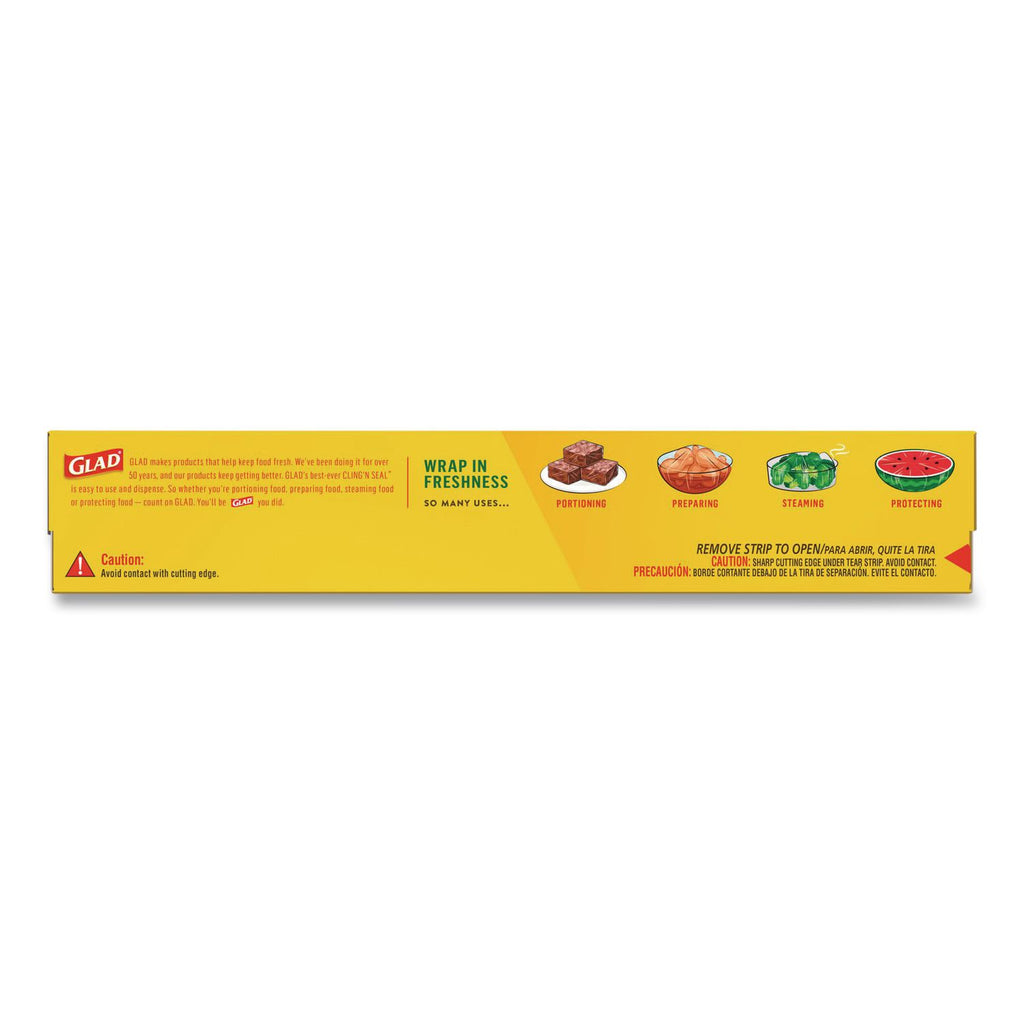 ClingWrap Plastic Wrap, 200 Square Foot Roll, Clear