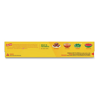 ClingWrap Plastic Wrap, 200 Square Foot Roll, Clear
