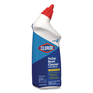 Toilet Bowl Cleaner with Bleach, Fresh Scent, 24oz Bottle