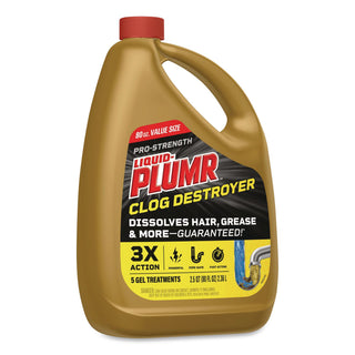 Clog Destroyer + PipeGuard, Gel, 80 oz, 6/Carton
