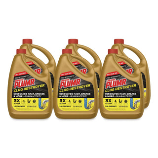 Clog Destroyer + PipeGuard, Gel, 80 oz, 6/Carton
