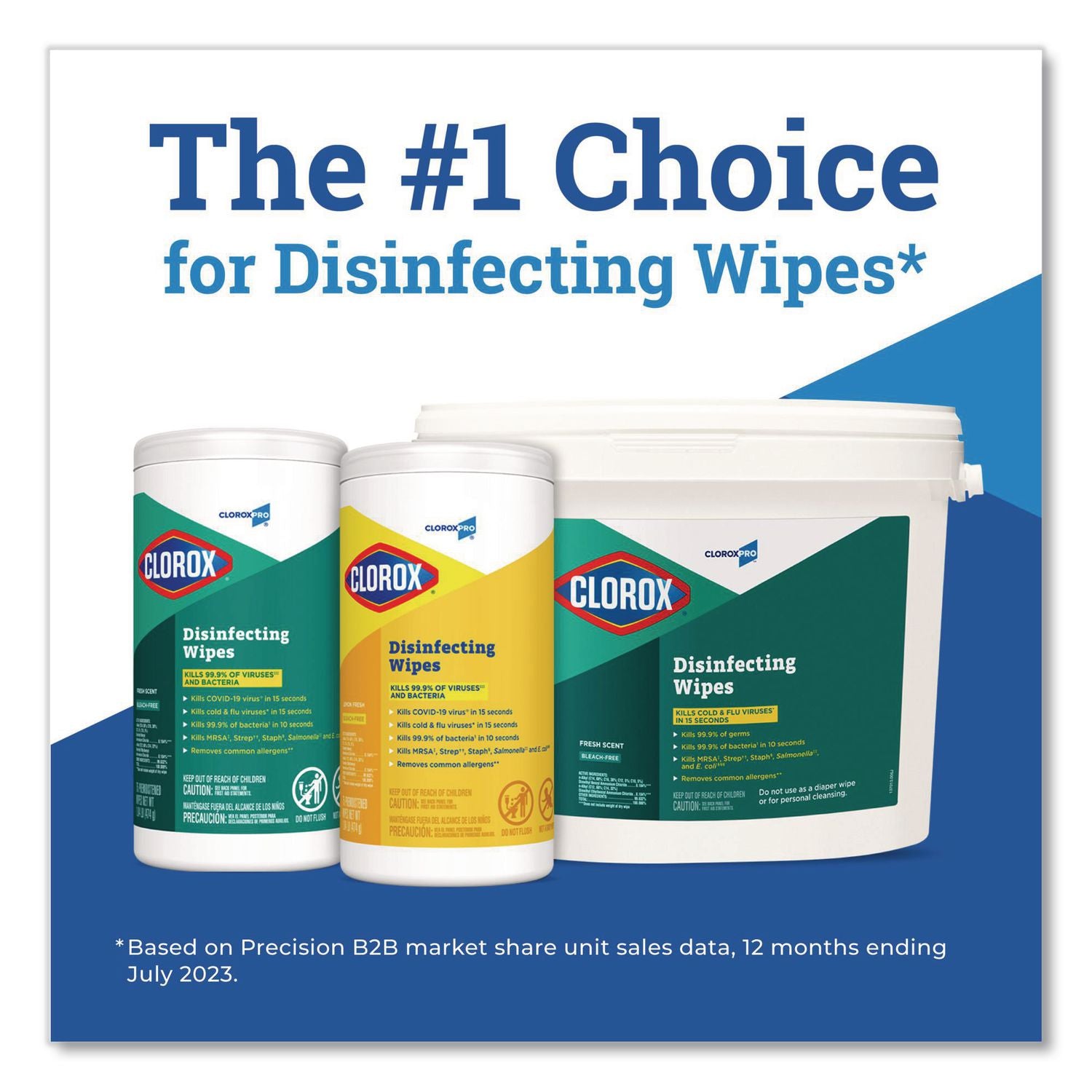Disinfecting Wipes, 1-Ply, 7 x 8, Fresh Scent, White, 75/Canister