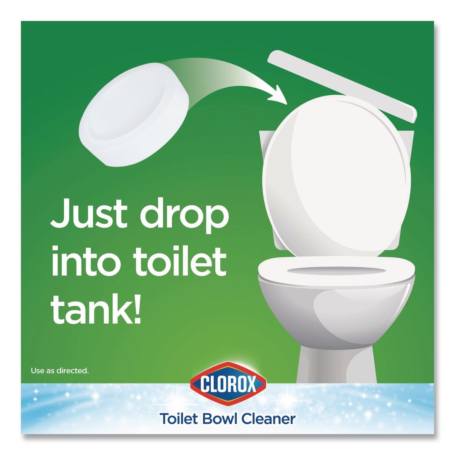 Automatic Toilet Bowl Cleaner, 3.5 oz Tablet, 2/Pack, 6 Packs/Carton