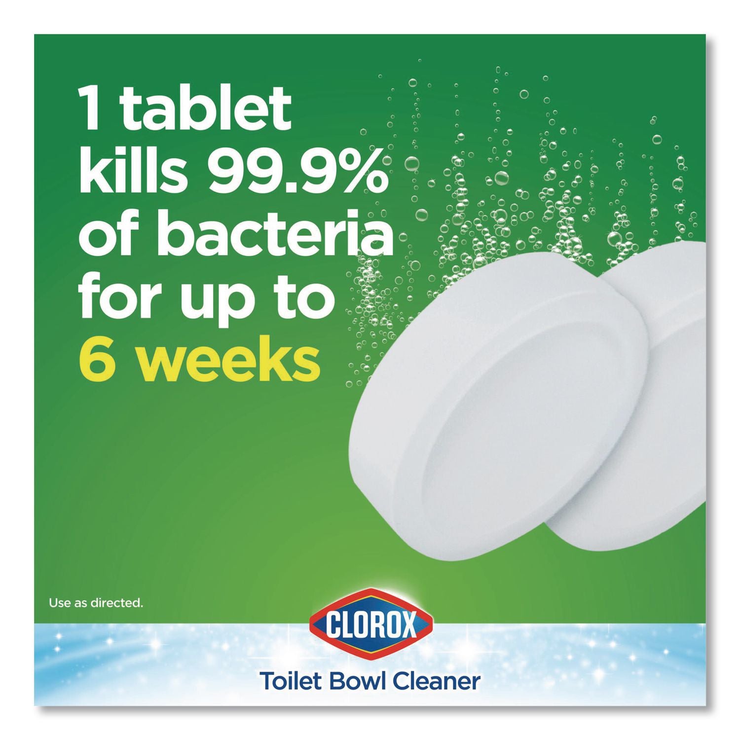 Automatic Toilet Bowl Cleaner, 3.5 oz Tablet, 2/Pack, 6 Packs/Carton