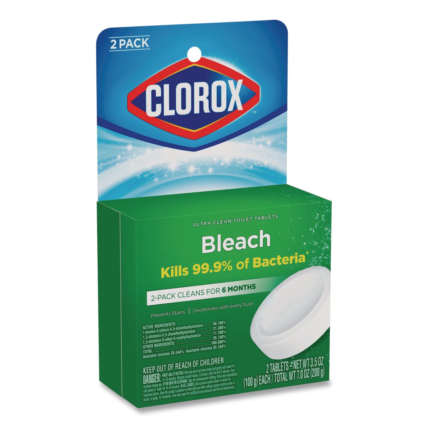 Automatic Toilet Bowl Cleaner, 3.5 oz Tablet, 2/Pack