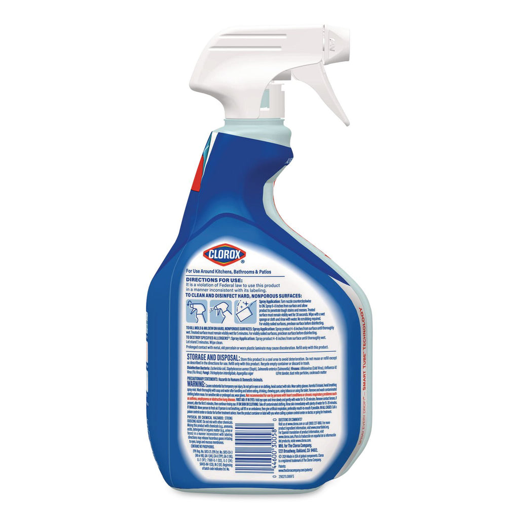 Clean-Up Cleaner + Bleach, 32 oz Spray Bottle, Fresh Scent, 9/Carton