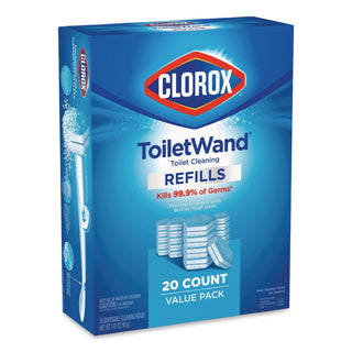 Disinfecting ToiletWand Refill Heads, Blue/White, 20/Pack