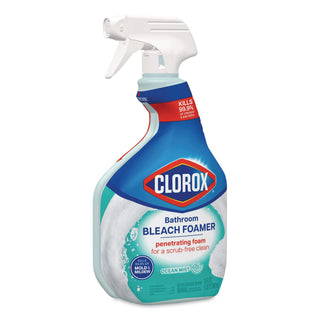 Bleach Foamer Bathroom Spray, Original, 30 oz Spray Bottle, 9/Carton
